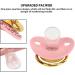 Personalized Bling Baby Pacifier - Silicone Rhinestone Pacifier with Clip for Newborns (Letter A) | Focket - Buy Online on GoSupps.com