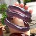 Natural Purple Agate Jade Bangle Bracelet for Women Bracelet Round Bangle Jade Gemstone Bracelet Jewelry with Vintage High End Jewellery Gift 62mm - Buy Online on GoSupps.com