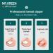 MR.GREEN Splash Resistant Nail Scissors Stainless Steel Toenail Clippers for Thick or Ingrown Nail Manicure Set (Orange Handle + Cuticle Remover) - Buy Online on GoSupps.com