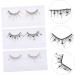 FOMIYES 3 Pairs Fake Eyelashes False Lashes Cluster Lashes Eyelashes Natural Look False Lash Extensions Lashes with Color Fake Lashes Individual Lashes Curly Extend Imitation - Buy Online on GoSupps.com