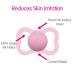 MAM Supreme Night Baby Pacifier for Sensitive Skin, Patented Nipple, 16+ Months, Girl - 2 Count, Pink - Buy Online on GoSupps.com