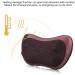 Shiatsu Massage Pillow for Car | 12V Neck & Back Massage Cushion with Heating & 8 Kneading Rollers - Coffee - Buy Online on GoSupps.com