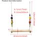 Vehomy Handmade Chicken Swing and Perch Toy for Coop, Poultry Run, and Roosters - Chicken Coop Accessories for Hens, Macaws, Parrots - Large Bird Toy - Buy Online on GoSupps.com