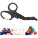 Titanium Bandage Shears Scissors EMT Trauma Nurses Students ER - Bent Stealth Black Coated (15cm) - Buy Online on GoSupps.com