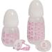 Set of 2 Baby Girl Bib rons with Pacifier & Bow - Guess | International Shipping Available - Buy Online on GoSupps.com