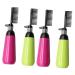 FRCOLOR 4 Pcs Hair Color Comb Bottle Hair Dye Bottle with Comb Lotion Applicator Comb Applicator Bottle Hair Coloring Comb Applicator Hair Coloring Bottles Hair Comb Hair Roots Plastic