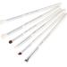 Jessup 6-Piece Eye Makeup Brush Set | Premium Eyeshadow Eyeliner & Powder Brushes - White/Silver T241 - Buy Online on GoSupps.com