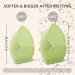 Dolovemk | Extra Large Beauty Egg Blender Makeup Sponge Face Foundation Blending Puffs Height:8.5cm(Dry)/10cm(Wet) (Green) - Buy Online on GoSupps.com