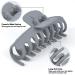 RCXY 6 Colors Large Hair Claw Clips 4.4 Inch - Matte Nonslip Big Claw Clips for Women Girls - Light Color Palette - Gray, Beige, Nude, Khaki, Coffee, Black - Buy Online on GoSupps.com