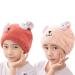 Cute microfiber towel for girls pink and red hair towel quick drying bathing hat soft hair turban towel absorbent 2 pieces