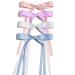 4pcs Satin Bowknot Hair Clips Accessories for Toddlers Girls Women Bow Claw Clip Hairpins Colorful Bow Tassel Hair Clips Long Ribbon Hair Barrettes