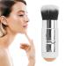 2 in 1 Absorbing Volcanic Roller Double Headed Brush Volcanic Stone Oil Control Roller Results Remove Excess Shiny (Brown)
