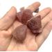 Natural Crystal Rough Natural Crystals and Stones Natural Raw Gemstone Red Strawberry Quartz Crystal Material Stone 300g for Decoration QINTINYIN - Buy Online on GoSupps.com
