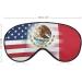 U.S. Mexico Flag Eye Mask | Soft Adjustable Blindfold for Travel & Sleeping - Buy Online on GoSupps.com