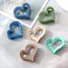 HAIMEIKANG Heart Hair Claw Clips Set - Floral Medium Large Hair Claws for Long Hair in Blue, Green, and Coffee - Strong Hold Jaw Clamps for Thin to Medium Thick Hair - Buy Online on GoSupps.com