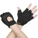 Yasdyri fitness gloves women men training gloves 2 pieces anti -slide silicone breathable sports gloves for weight lifting strength training palm protection cycling movement s black