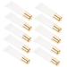 Mikinona 10pcs Empty Tube of Lip Glaze Hose Lip Gloss Squeeze Tubes Glossy Lip Gloss 10ml Lip Gloss Vials Mini Lip Gloss Tubes Lip Balm Tubes Makeup Lipstick Tube Portable Plastic Travel 8.5x3cm Golden