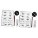 Hemoton 2pcs Practice Skin Kit Embroidery Kit Manual Pen Coffee