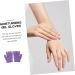 FRCOLOR 1 Pair Gel Moisturizing Gloves Night Gloves moisturizing Half Gloves Mens Mittens with Fingers Ladies Mittens Silk Mens Lotion Beauty Care Gloves Hand use Purple Dipping Miss Sock - Buy Online on GoSupps.com