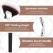 Buy 8pcs Folding Angle Scalloped Lash Brush - 2024 Upgrade Mascara Fan Brush for Perfect Eyelashes | Multifunctional Angled Eyelash Wand - Black - Buy Online on GoSupps.com