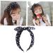 minkissy Bowknot Hair Band Women Hair Hoop Women Headband Polka Dot Headband Blue Miss Black and White Stripes Head Hair Accessories - Buy Online on GoSupps.com