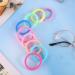 100 Colorful Elastic Hair Ties for Girls - Strong Stretch Rubber Bands | Metal-Free | Christmas Gifts | 4.3cm - 6 Colors - Buy Online on GoSupps.com