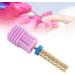 Pedicure Nail Drill Bit High Strength Gold Barrel Flat Top Tungsten Steel Nail Drill Bit Fast Grinding for Gel Nails (129#-M) - Buy Online on GoSupps.com