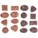 SEWACC Fake Chocolate 16pcs Simulation Chocolate Bulk Cookies Small Chocolate Model Simulated Chocolate Model Desktop 3D Assorted Color 3.9X2.8cm