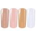 Poly Acryl Gel Tube - Light & Dark Babyboomer - 4 x 30g Bright White Blush Peach Rose & Skin for Professional Nail Art | International Shipping Available - Buy Online on GoSupps.com