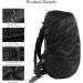 LAMA 2 Pack Waterproof Backpack Rain Cover - Reflective Rucksack Protector for Outdoor Activities | Black Medium - Buy Online on GoSupps.com