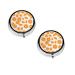 Peach Printed Mini Round Pill Box Pill Box 3 Compartment Medicine Pill Case Pill Organizer Travel Pillbox Portable Pill Box for Pocket Home Office Use