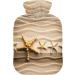 Naanle Beach Wood Seestern Hot Water Bottle with Cover - 1L Transparent Heat Bottle for Bed Hand & Feet Warmer Pain Relief & Cold Therapy - International Shipping Available - Buy Online on GoSupps.com