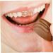 Healeved 3 Pcs Scorpion Single Braces Costume for Men Gold Tooth Photo Props Vampire Like Real 14k - Buy Online on GoSupps.com