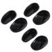 KALLORY 6pcs Hair Dye Ear Covers  Salon Plastic Earmuffs Professional Ear Protectors Hair Coloring Accessories (Black)