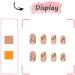 24Pcs Short Almond Flower Press on Nails - Nude French Tip Glossy False Nails with Purple Flower Design - Full Cover Glue on Nails for Women - Buy Online on GoSupps.com