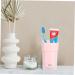 Beaupretty Portable Travel Toothbrush Cup - Compact Washing Storage Case - Pink 20.6x7.3cm - Ideal for International Shipping - Buy Online on GoSupps.com