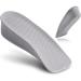 Elevated Insole for Men and Women Increased Comfort Thickened Breathable Half Cushion Elevated Cushion(3.5cm) 3.5cm Gray