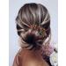 Baroque Crystal Hair Comb Gold Flower Party Hair Accessory for Women - A Colorful Rhinestone Hair Piece - Buy Online on GoSupps.com