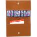 Kibodan Leather Pill Case Wallet - Weekly Pill Organizer in Light Cognac | International Shipping Available - Buy Online on GoSupps.com
