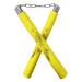 Ausemku Nunchucks - Safe Foam Rubber Training Nunchucks/Nunchakus with Steel Chain (Yellow)