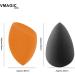 Premium Makeup Sponges Beauty Foundation blender Sponge for Applicator Foundation and Highlight Perfect for Liquid Cream and Powder Soft and Flexible(3 Orange + 3 Black) - Buy Online on GoSupps.com