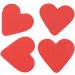 6 Pairs Red Heart-Shaped Non-Slip Shoe Grips for Men & Women | Wear-Resistant Sole Protector Pads - Buy Online on GoSupps.com