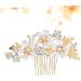 CALLARON Women Rhinestone Hair Comb Tiara Rhinestone Hairpin Floral Headdress Flowers Bride Comb Hair Comb Headpiece - Buy Online on GoSupps.com