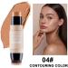 Erinde 3PCS Contour Foundation Stick with Brush - Creamy Blush, Highlighter, Bronzer Pen - Longwear Makeup Set for Cheeks & Lips - #03 High Gloss White, #04 Contouring Color, #01 Milk Tea Pink - Buy Online on GoSupps.com