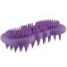 Limcmelf Handheld Soft Silicone Head Body Scalp Massage Brush Scalp Massager Shampoo Brush Scrubber Exfoliating Skin Fit for Baby Adult Bath Shampoo Purple