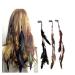 Buy ICYANG Women Feather Hair Clips - Handmade Boho Hippie Hair Extensions & Accessories - Set of 3 for Stylish DIY Hairpins - Buy Online on GoSupps.com