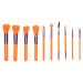 Eyeshadow Brush Cosmetic Brush Fit Skin Friendly Soft Hair Accurate Coloring Washable Reusable for Women Lady for Home Travel for Dating Party(orange)