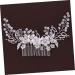 FRCOLOR 1pc Flower Leaf Comb Pearl Clips for Hair Wedding Headpiece Bride Hair Accessory Pearl Wedding Hair Accessories Bridal Headpiece Womens Hair Clips Hairpin Woman Alloy Fashion White - Buy Online on GoSupps.com