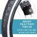 2 Pack 26 x 2.125 Inch Beach Cruiser Bike Tires - Folding Bicycle Comfort Replacement - Black/White Wall - With/Without Inner Tubes - Buy Online on GoSupps.com