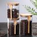 Storage Sealed Coffee Cans With High Borosilicate Glass + Bamboo and Wood Fresh-keeping Sealed Cans for Easy Storage and Anti-flavor Tea and Coffee Beans Cans Home Kitchen (Wood Color) - Buy Online on GoSupps.com